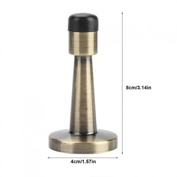 Brushed Rubber Anti-Collision Door Stopper Holder Home Hotel Office Accessory Tmtop Zinc Alloy 